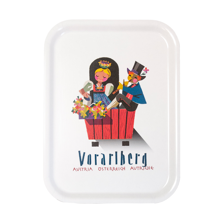 Serviertabletts aus Birkenfurnier