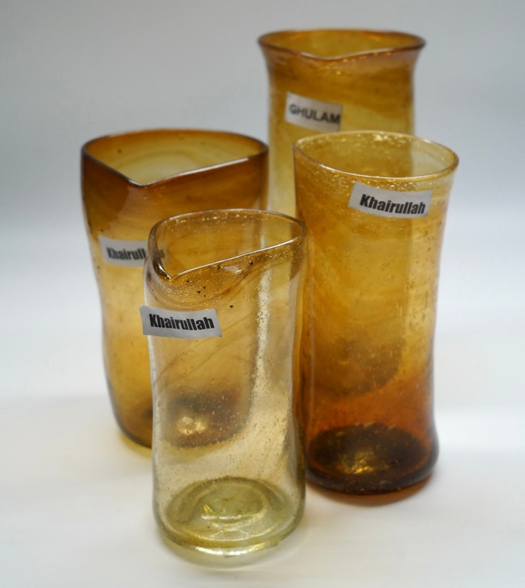 Herat Glas Karaffe – mundgeblasen in Afghanistan | verschiedene Farben & Größen