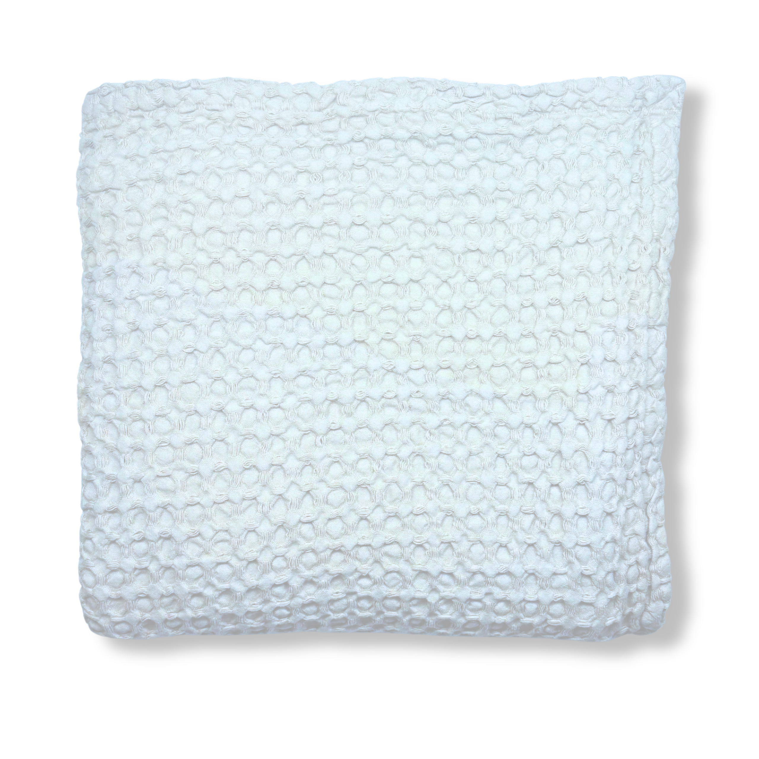 Couverture en coton biologique à motif gaufré – Couverture certifiée GOTS 140 x 210 et 210 x 240 cm