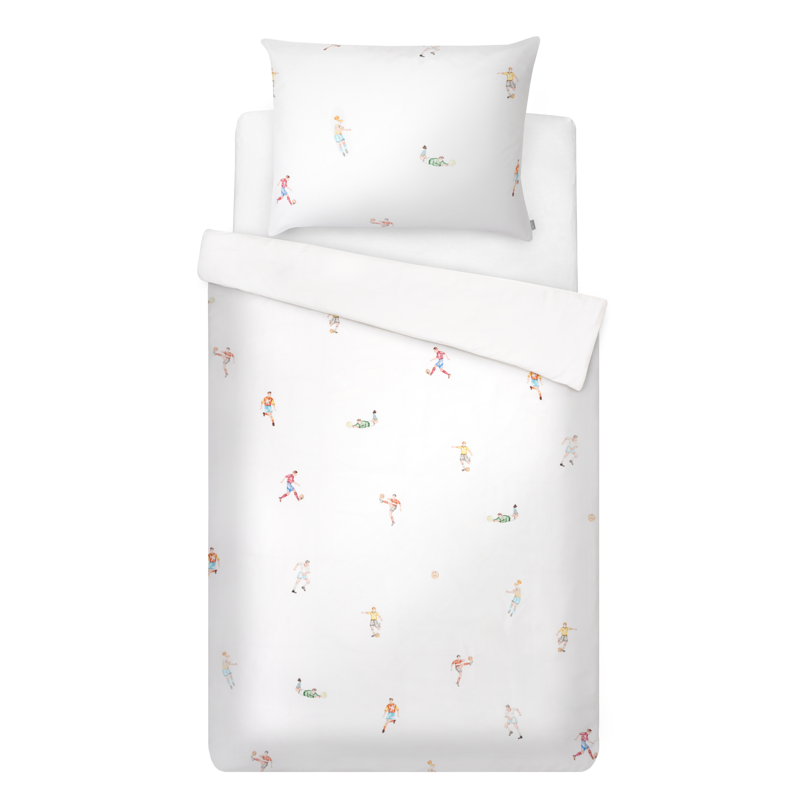 Bio Satin Bettwäsche mit Sportmotiv (GOTS)
