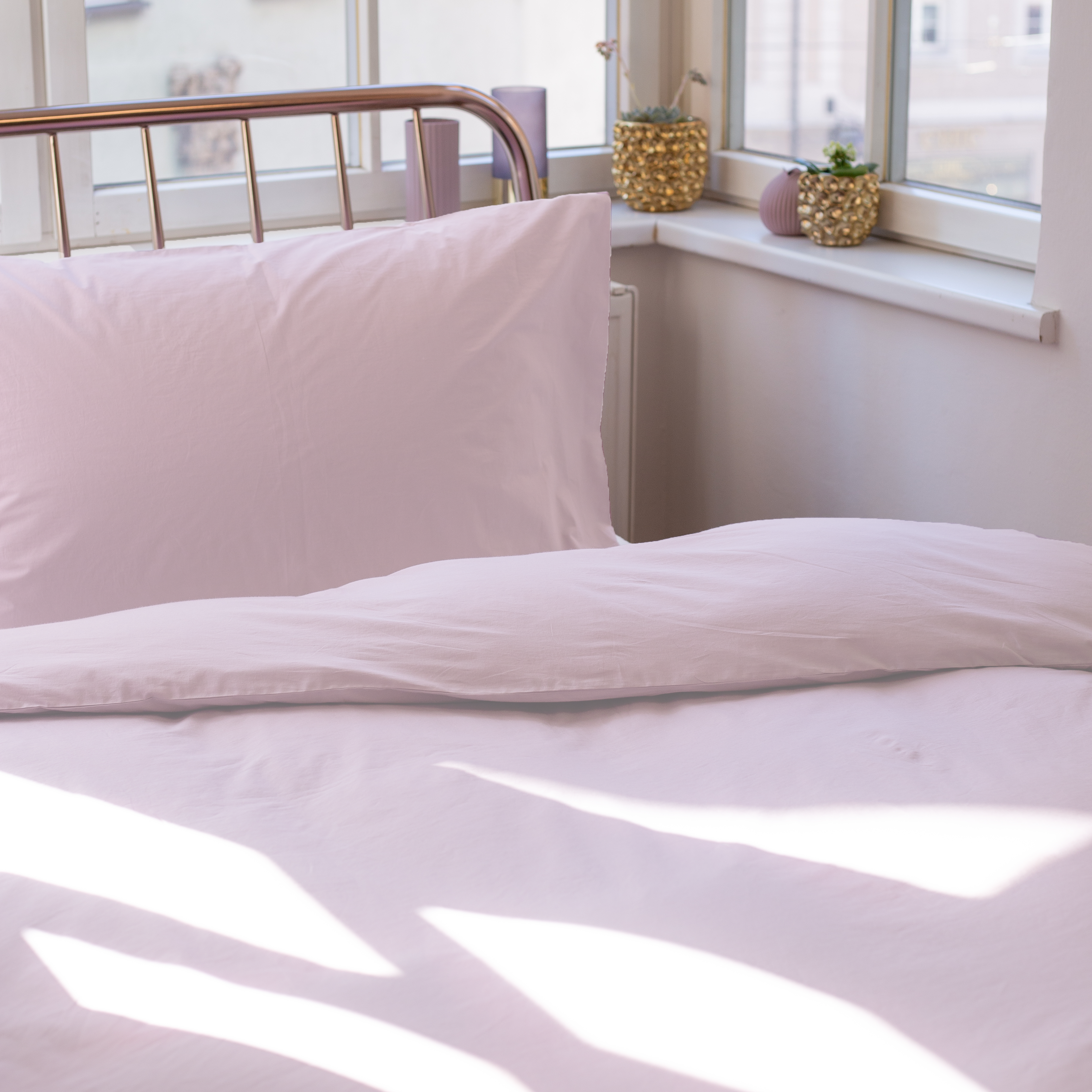 Linge de lit en popeline, coton biologique