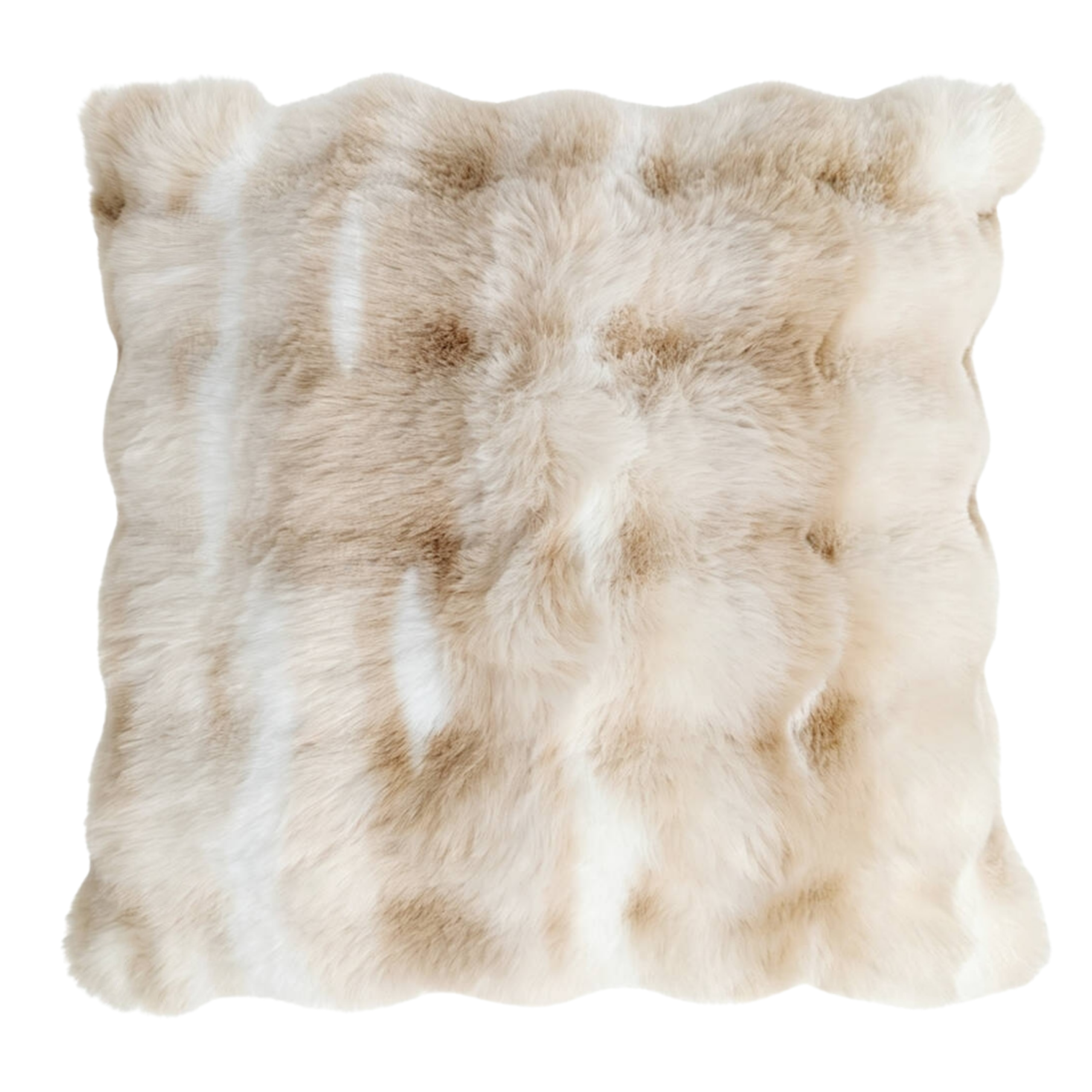 Housse de coussin en fausse fourrure