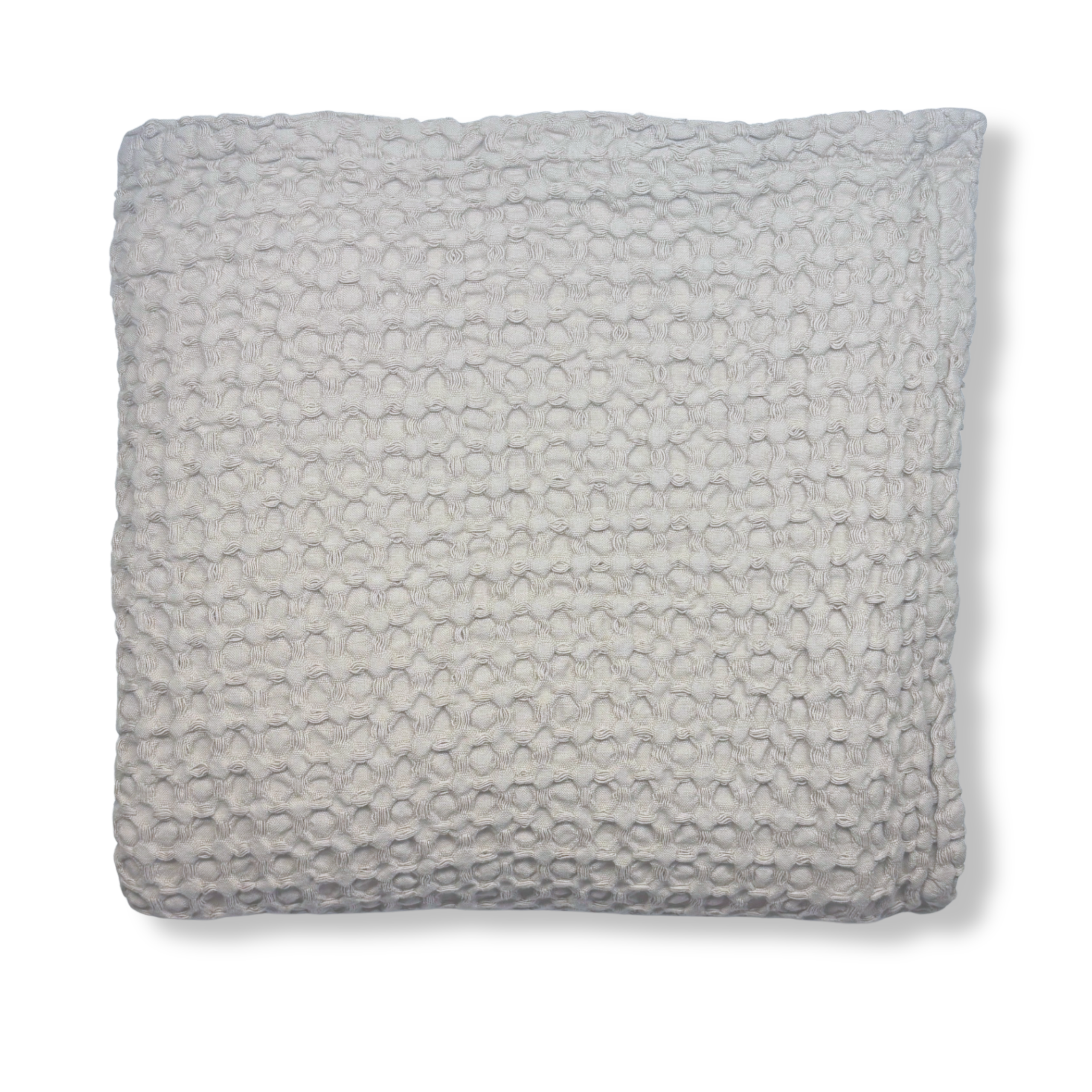 Couverture en coton biologique à motif gaufré – Couverture certifiée GOTS 140 x 210 et 210 x 240 cm