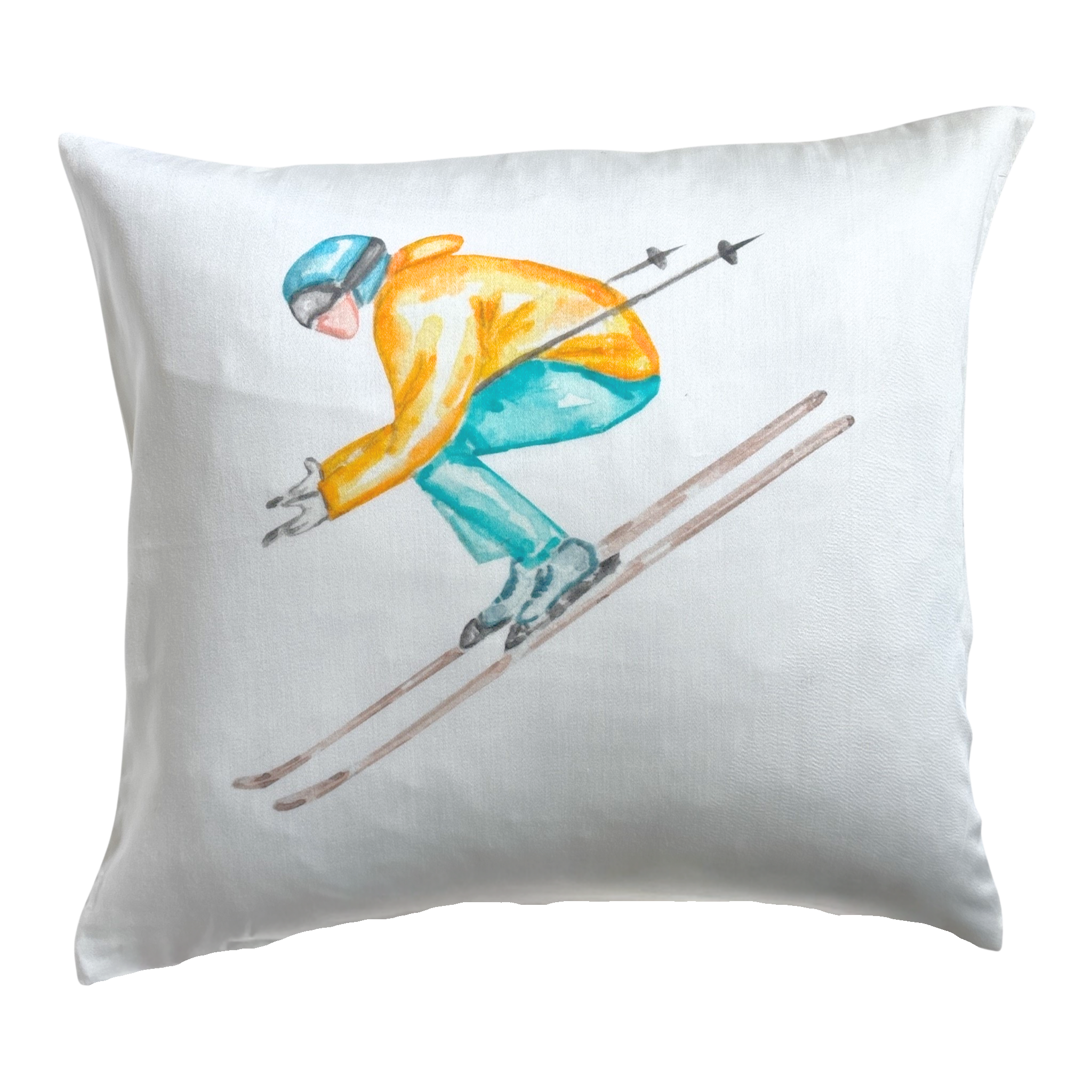 Bio Satin-Kissenhüllen mit Sportmotiv (GOTS)