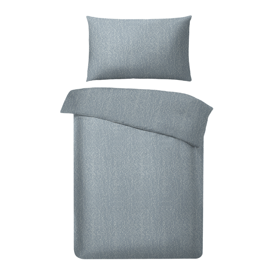 Satin-Bettwäsche mit dezentem Muster & Wendedesign 140x200 cm