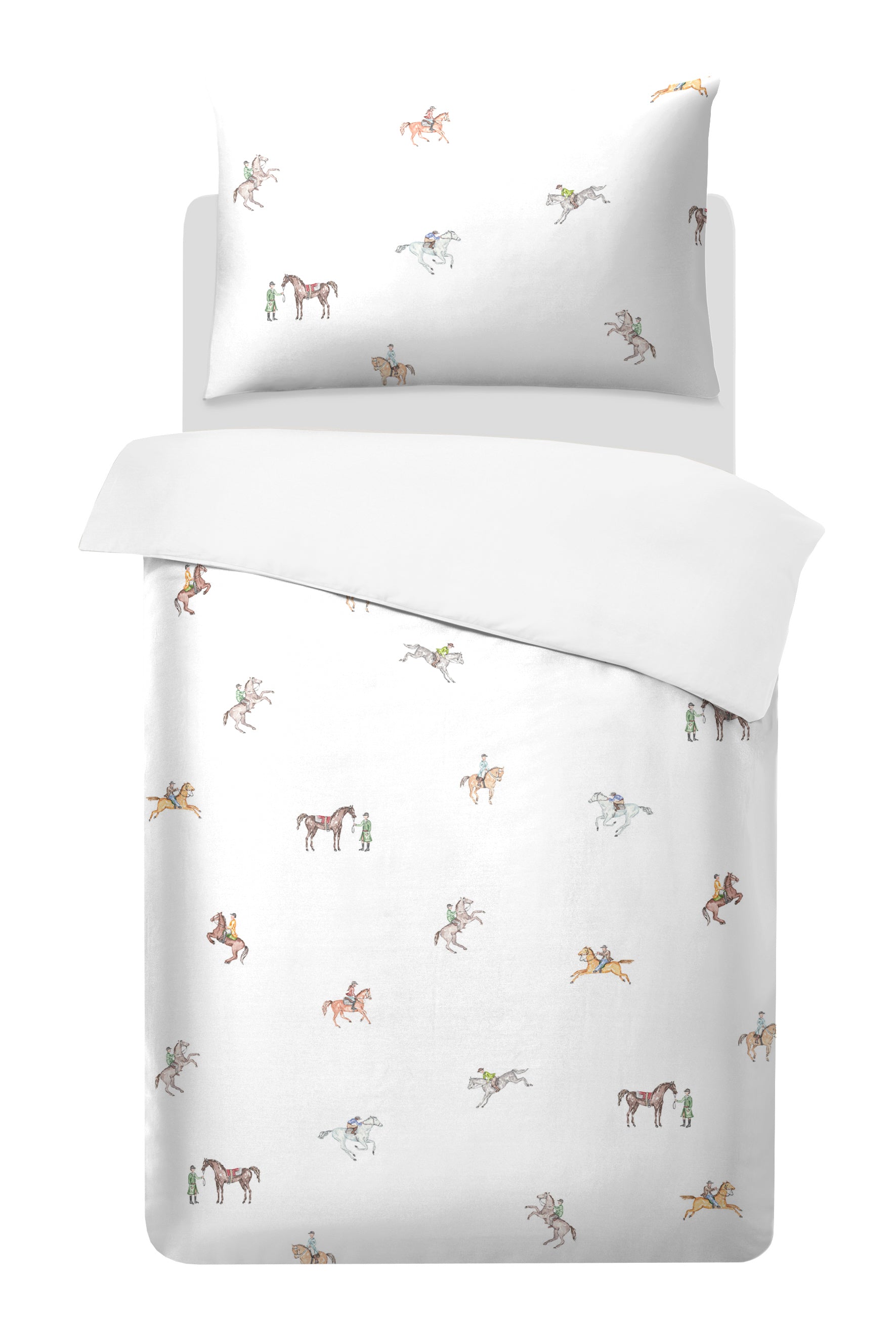 Bio Satin Bettwäsche mit Sportmotiv (GOTS)