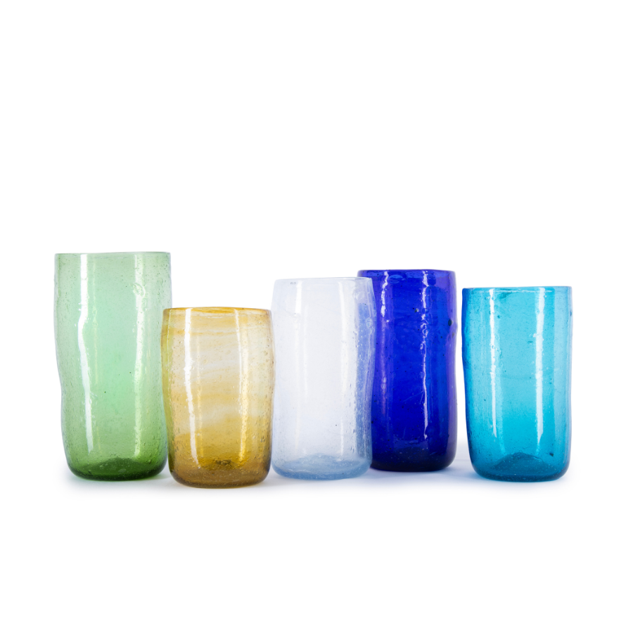 Herat Glas Vase – mundgeblasen in Afghanistan | verschiedene Farben & Größen