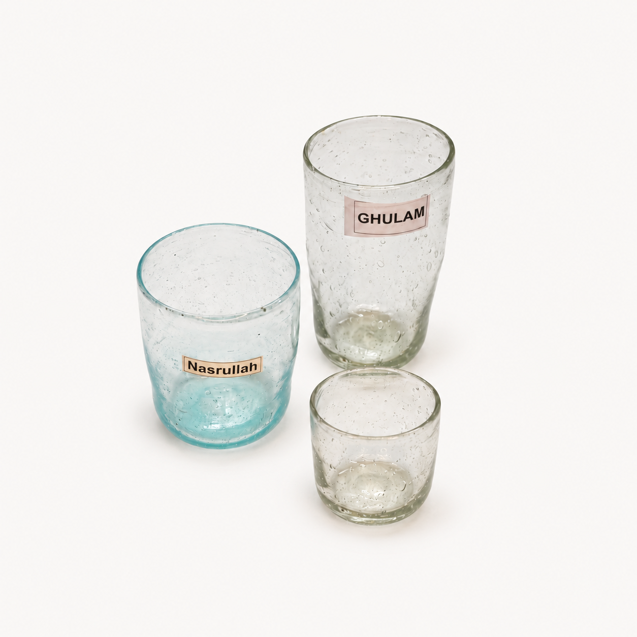 Herat Glas Trinkglas, mundgeblasen in Afghanistan