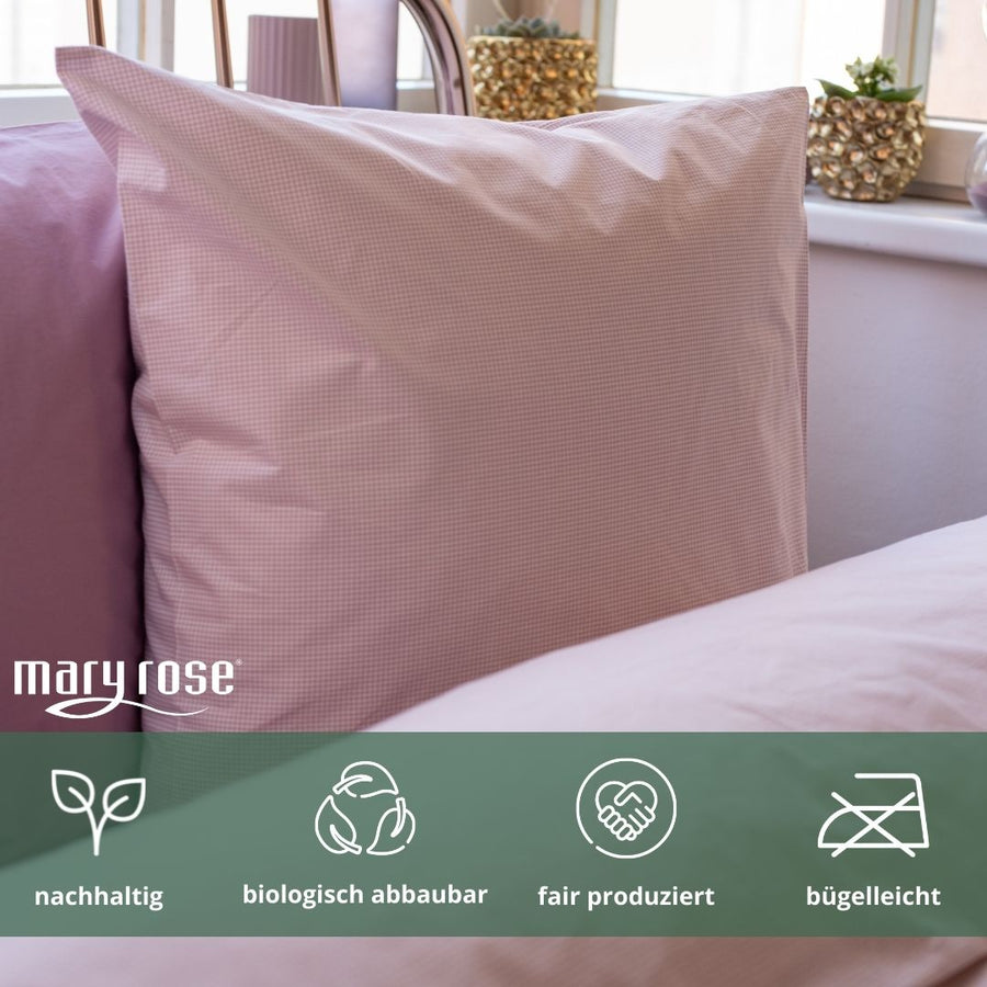 Cradle to Cradle Certified® Gold Bio-Popeline-Bettwäsche, kariert gewebt