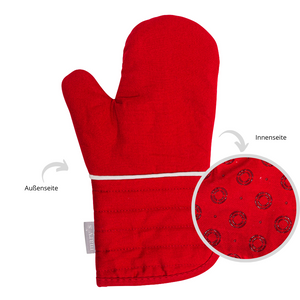 Topfhandschuh mit einseitigem Silikondruck