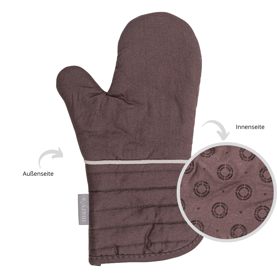Topfhandschuh mit einseitigem Silikondruck