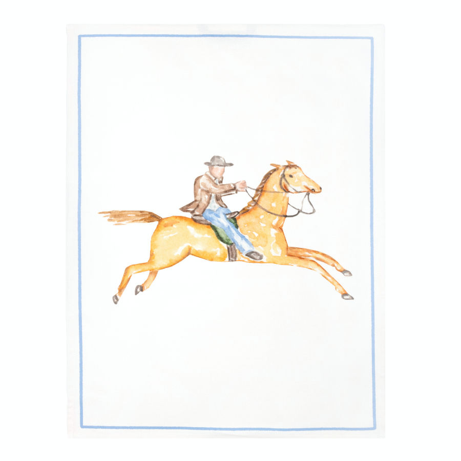 Viskestykker med spotmotiv, økologisk bomuld