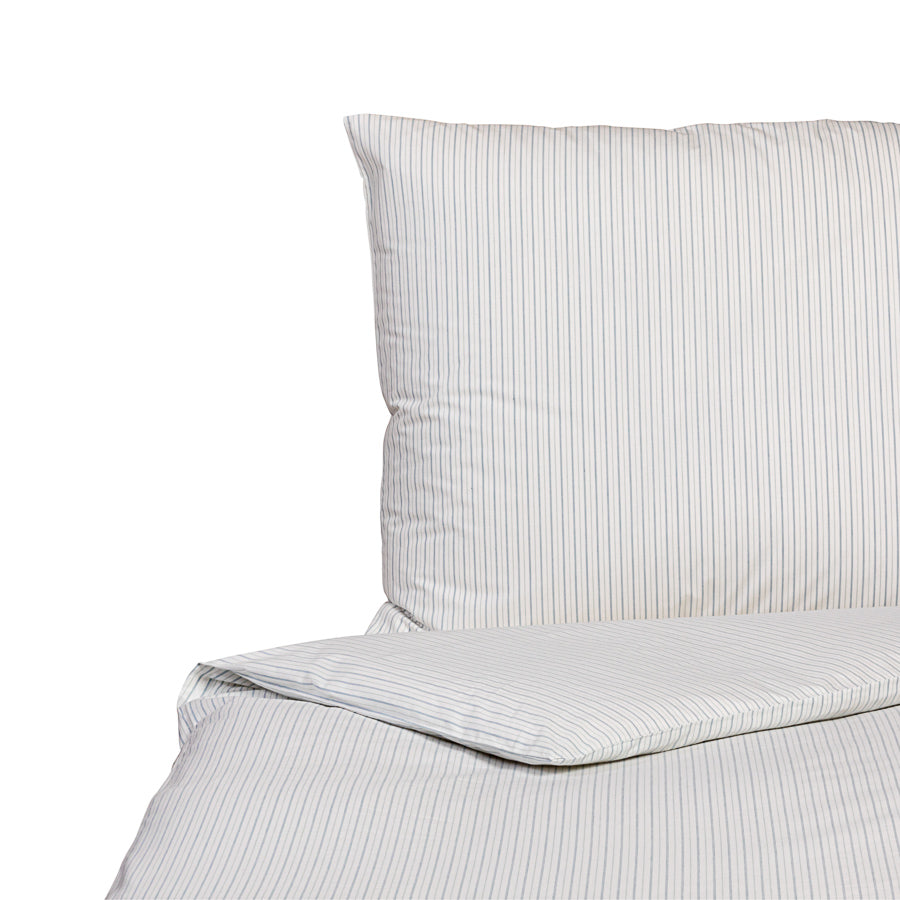 Vævet poplin-sengelinned med striber, økologisk bomuld & Cradle to Cradle Certified® Gold