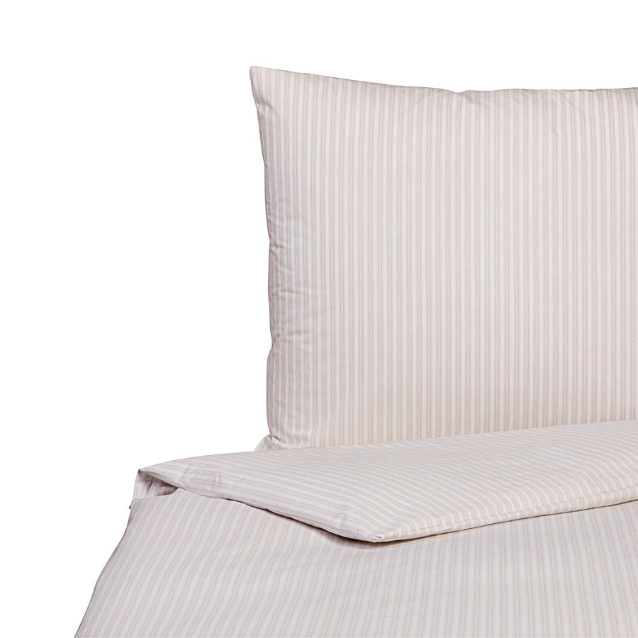 Vævet poplin-sengelinned med striber, økologisk bomuld & Cradle to Cradle Certified® Gold
