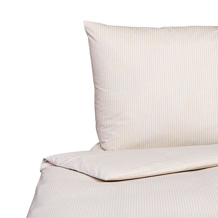 Vævet poplin-sengelinned med striber, økologisk bomuld & Cradle to Cradle Certified® Gold