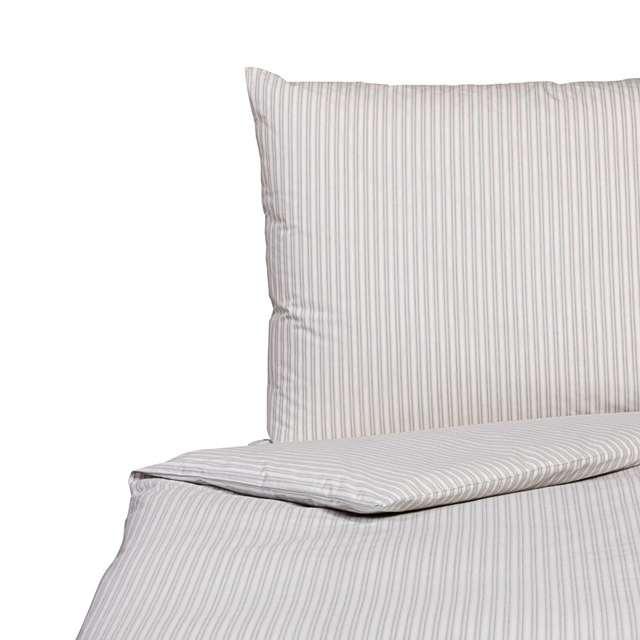 Vævet poplin-sengelinned med striber, økologisk bomuld & Cradle to Cradle Certified® Gold