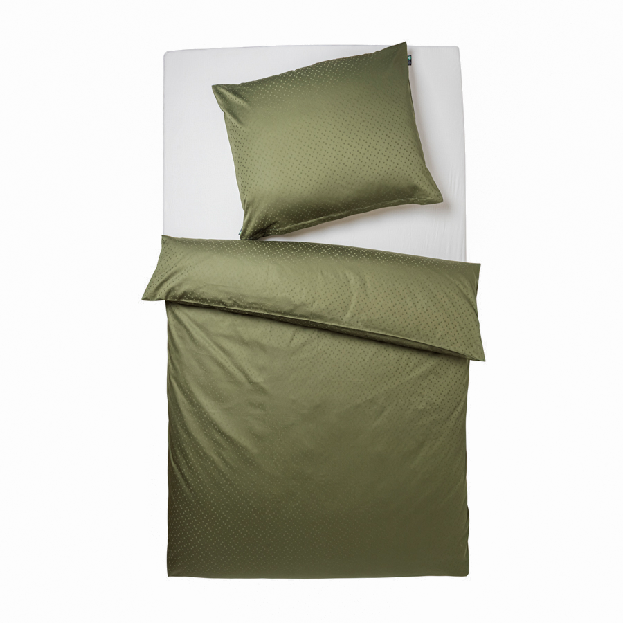 Jacquard bed linen dots, organic cotton