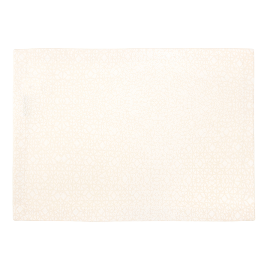 Cotton placemat with a delicate graphic pattern