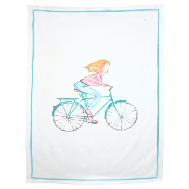 Tea towels with spot motif, organic cotton