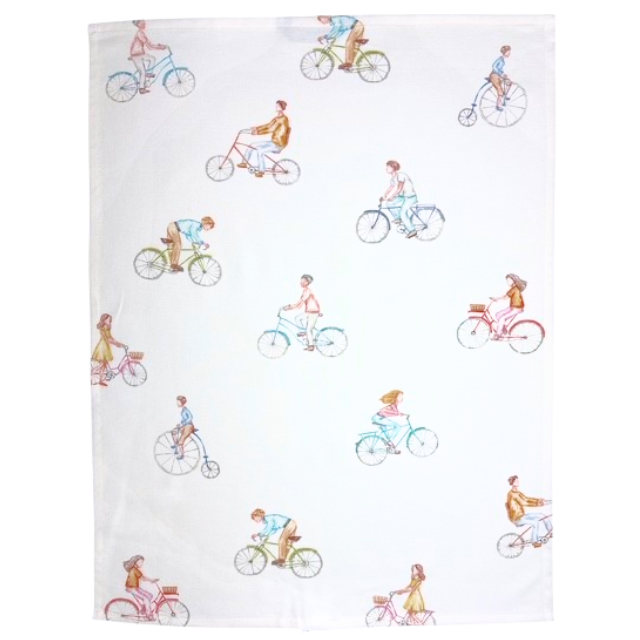 Tea towels with spot motif, organic cotton