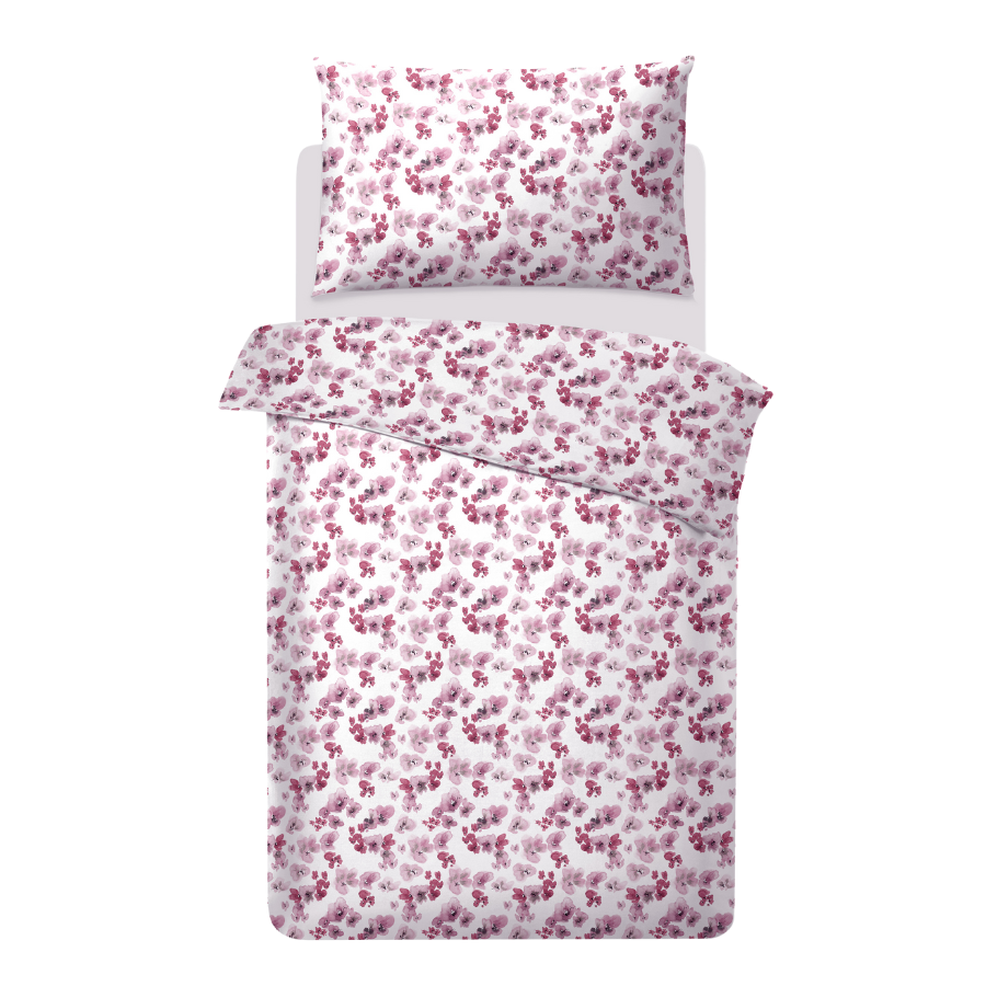 Percale bed linen patterned, organic cotton