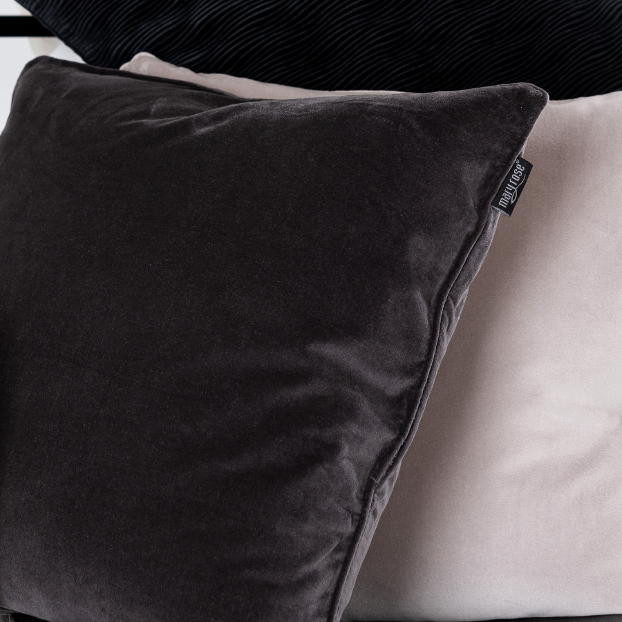 Velvet cushion cover, pure cotton