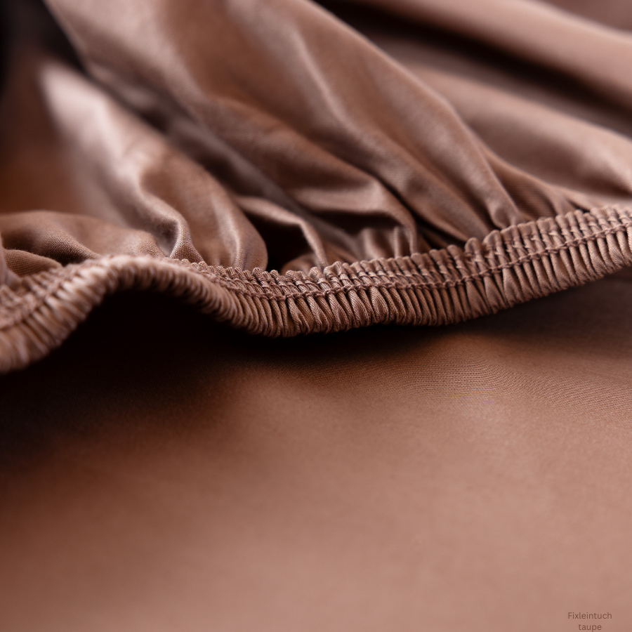 Fine satin fitted sheet, organic cotton