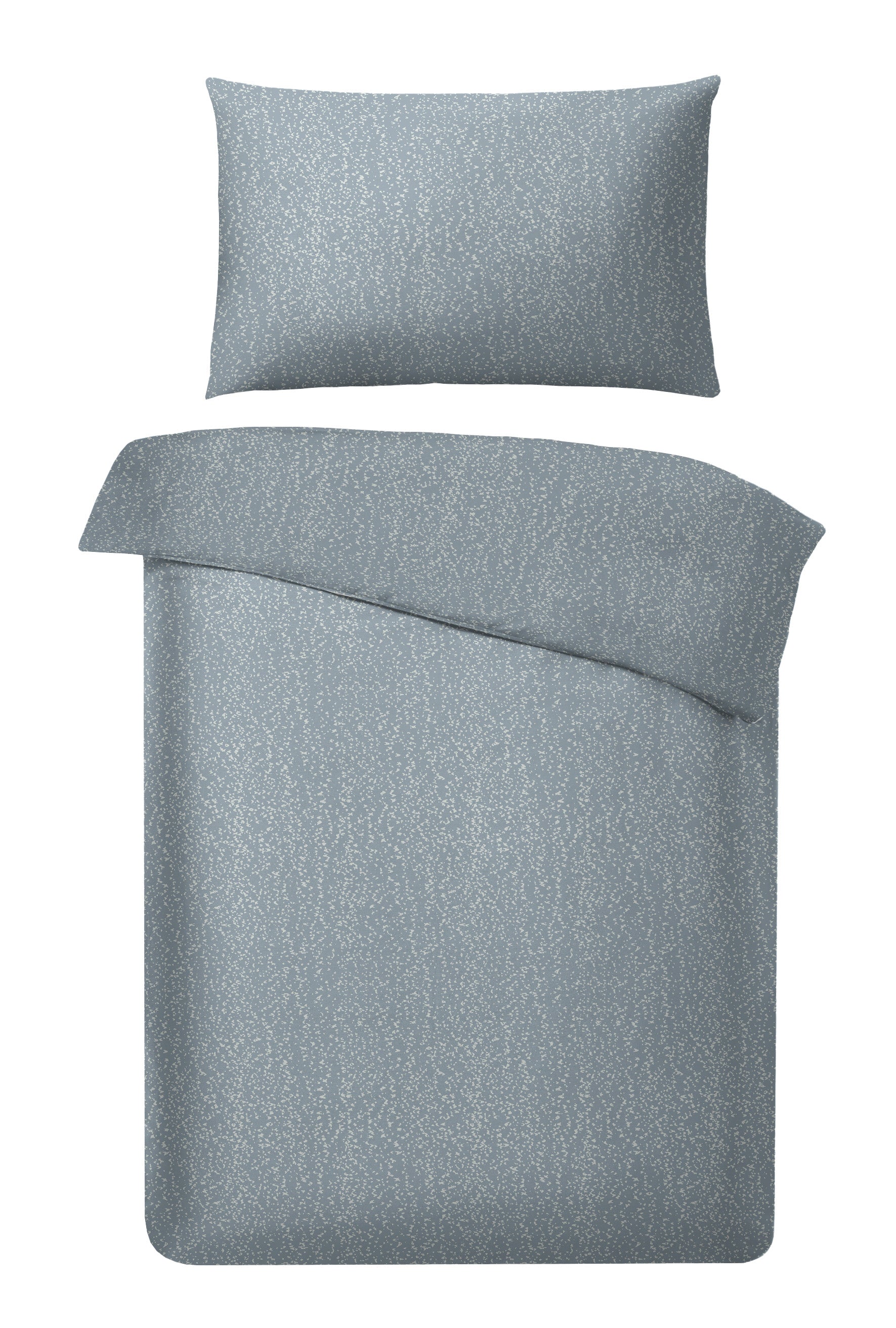 Satin bed linen with subtle pattern & reversible design 140x200 cm