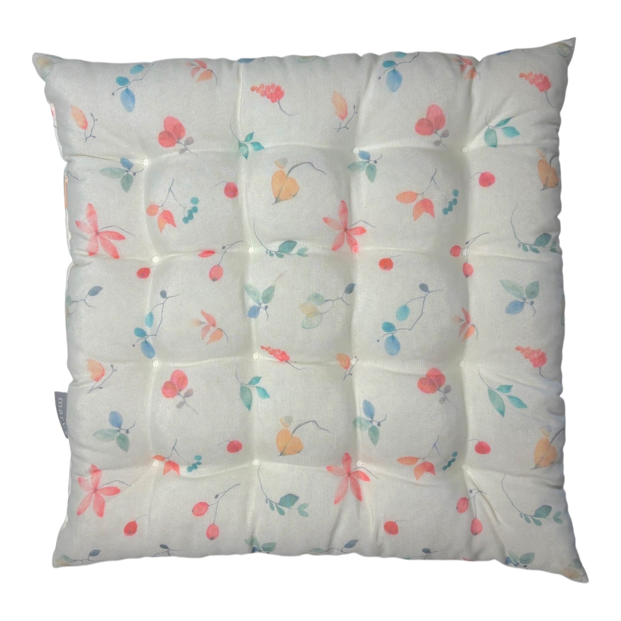 Patterned seat cushion 38x38x4 cm