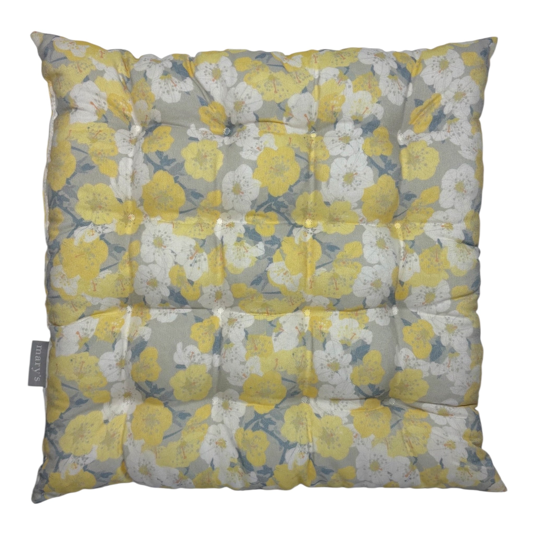 Patterned seat cushion 38x38x4 cm