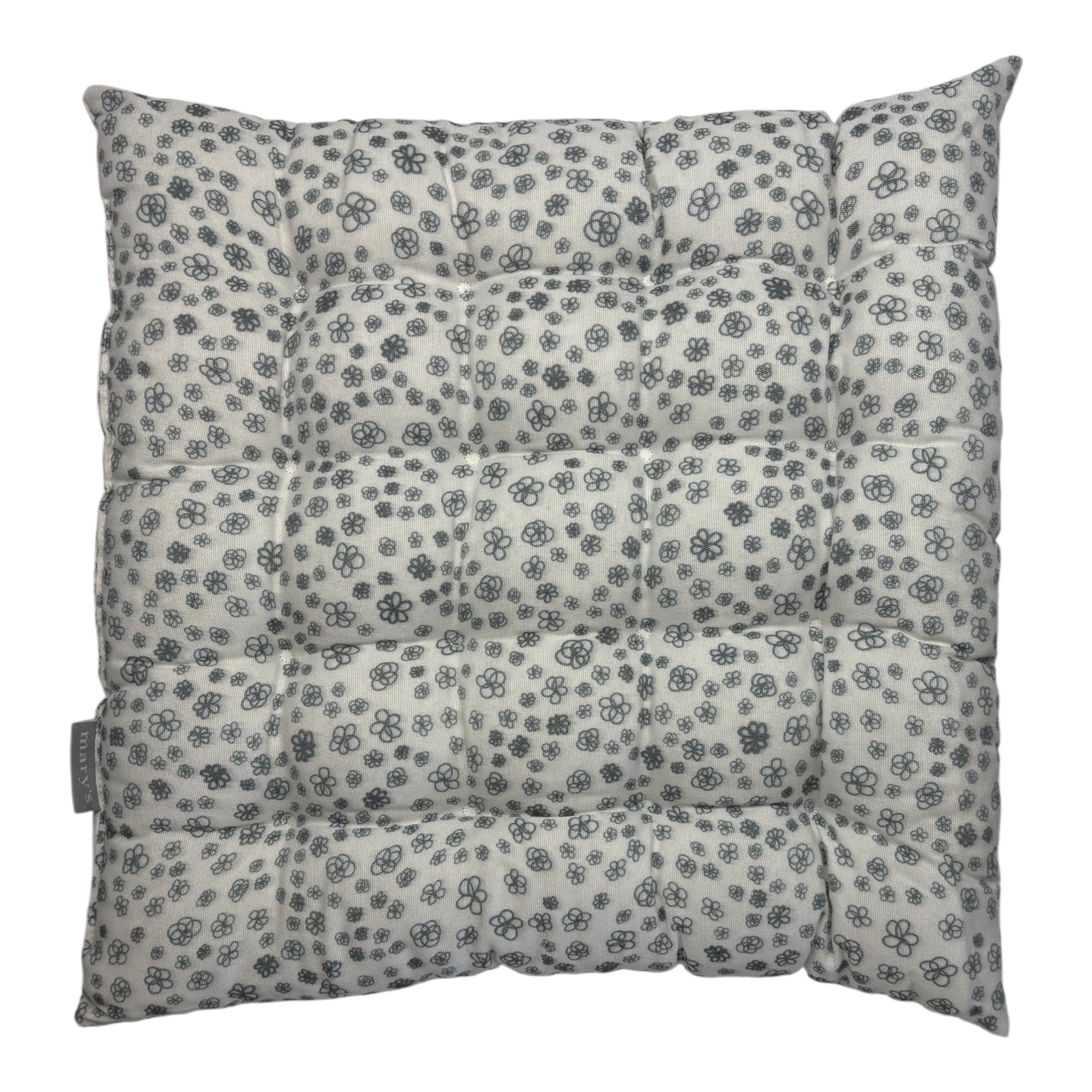 Patterned seat cushion 38x38x4 cm