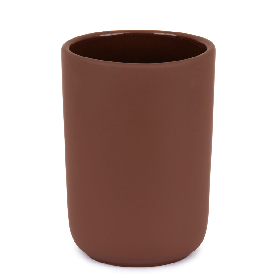 Ceramic toothbrush mug