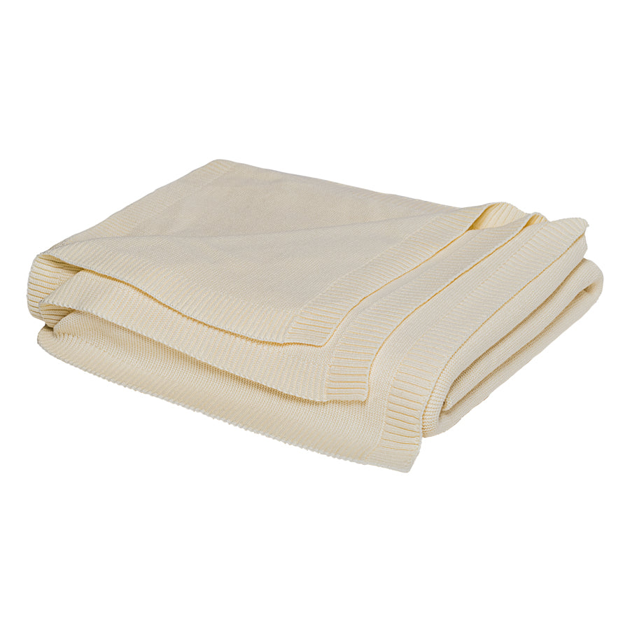 Knitted blanket, organic cotton