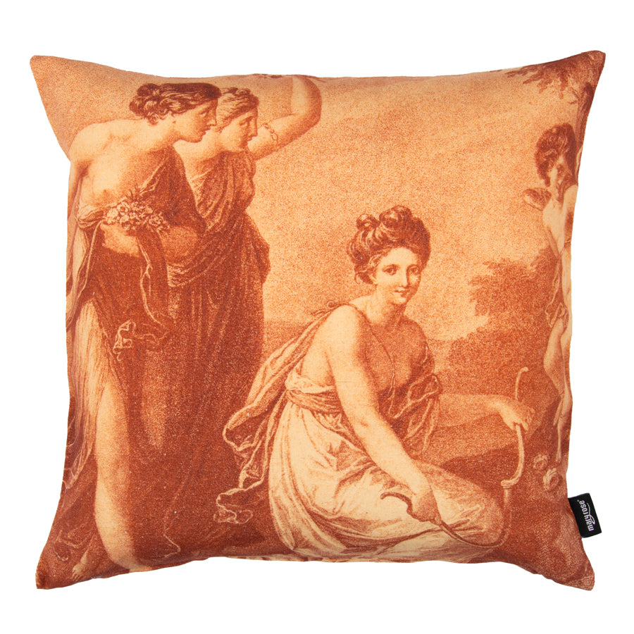 Cushion cover art collection, organic cotton and organic hemp