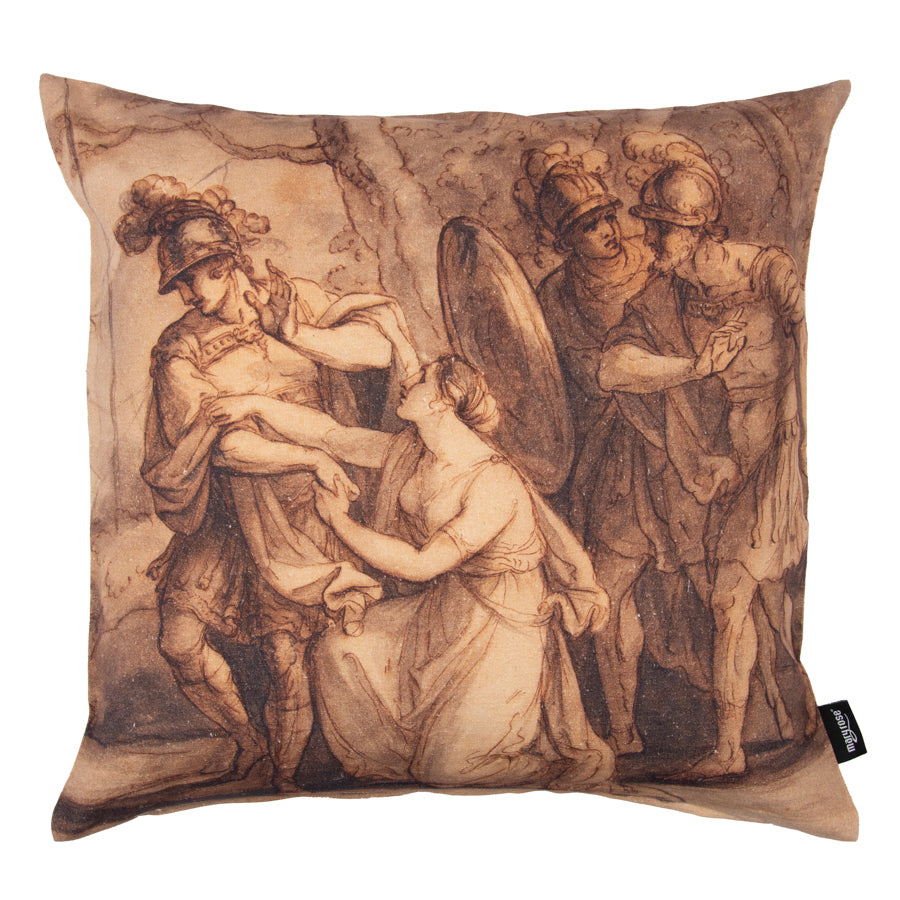 Cushion cover art collection, organic cotton and organic hemp