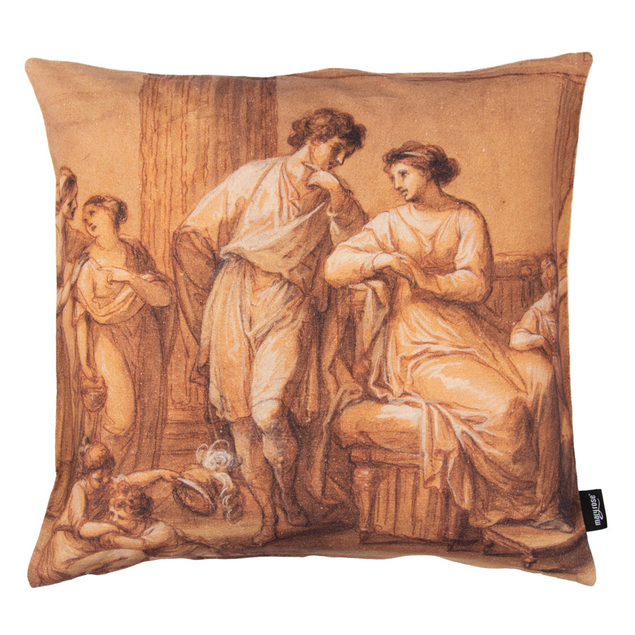 Cushion cover art collection, organic cotton and organic hemp