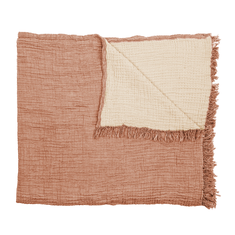 Muslin blanket, reversible