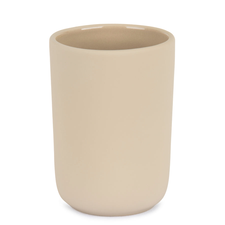 Ceramic toothbrush mug