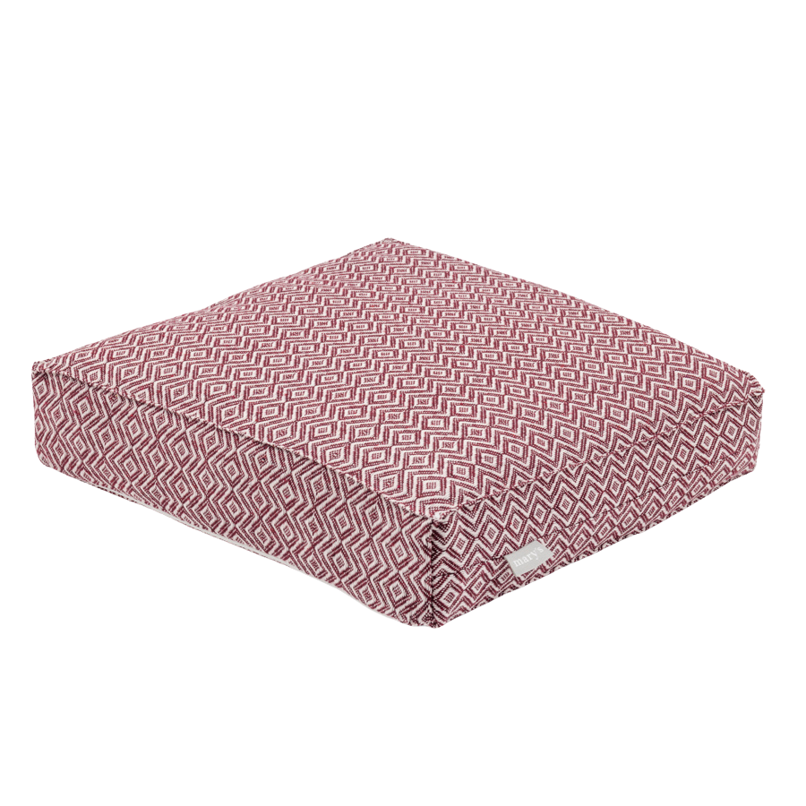 Cover for seat cushion box - polycotton, made from recycled fabrics from textile production