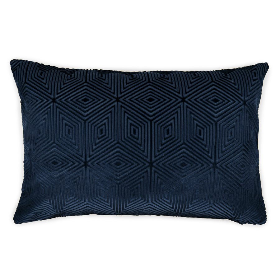 Velvet cushion cover diamond pattern