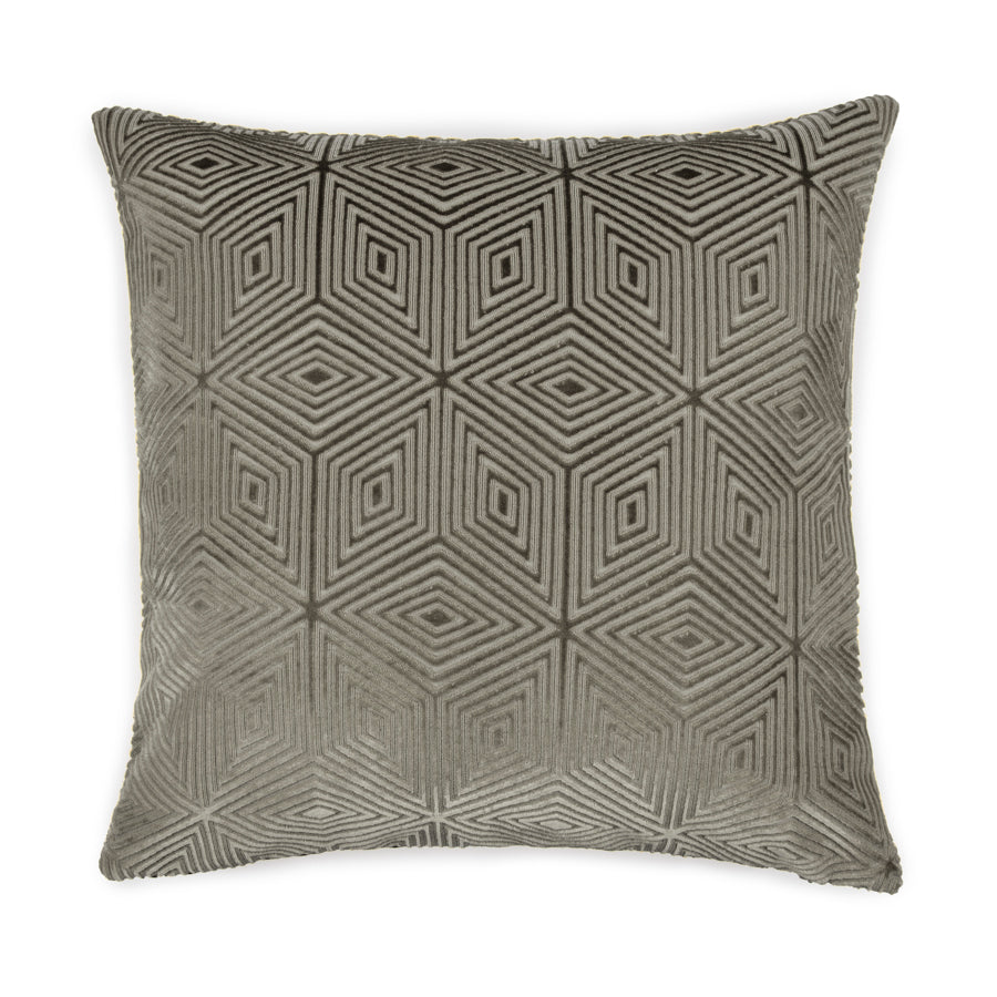 Velvet cushion cover diamond pattern