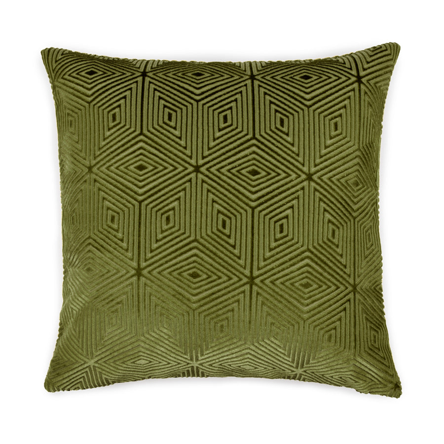 Velvet cushion cover diamond pattern