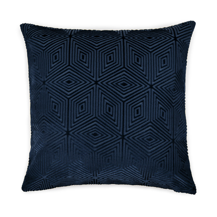 Velvet cushion cover diamond pattern
