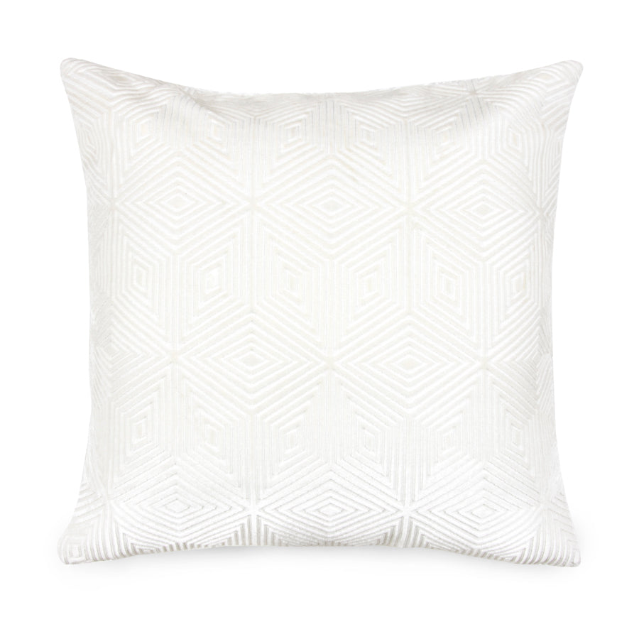 Velvet cushion cover diamond pattern