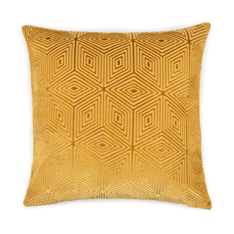 Velvet cushion cover diamond pattern
