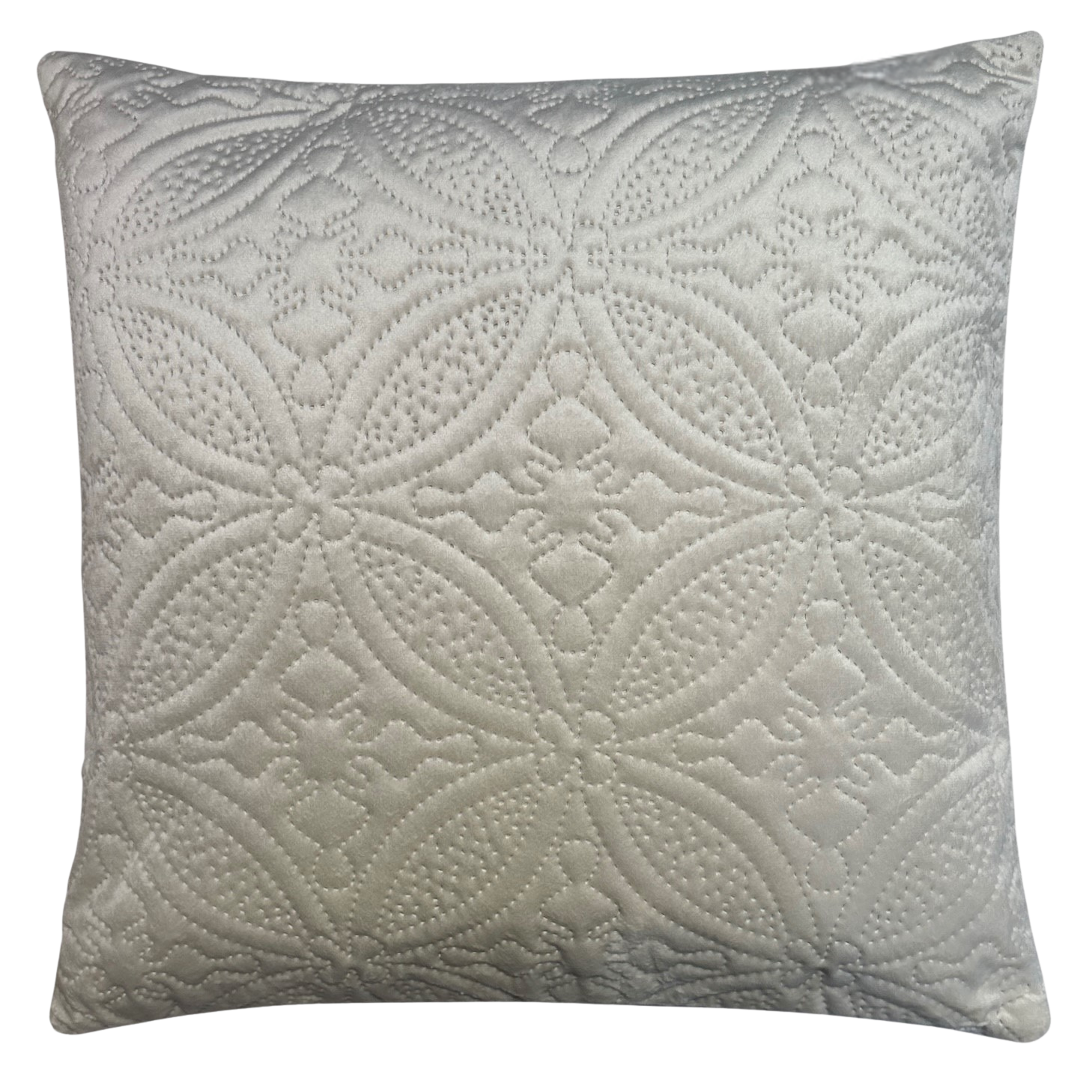 Quilted velvet cushion cover