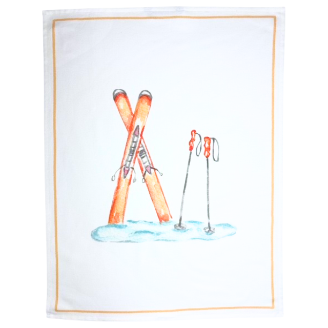 Tea towels with spot motif, organic cotton