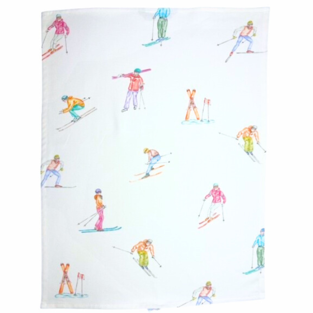 Tea towels with spot motif, organic cotton