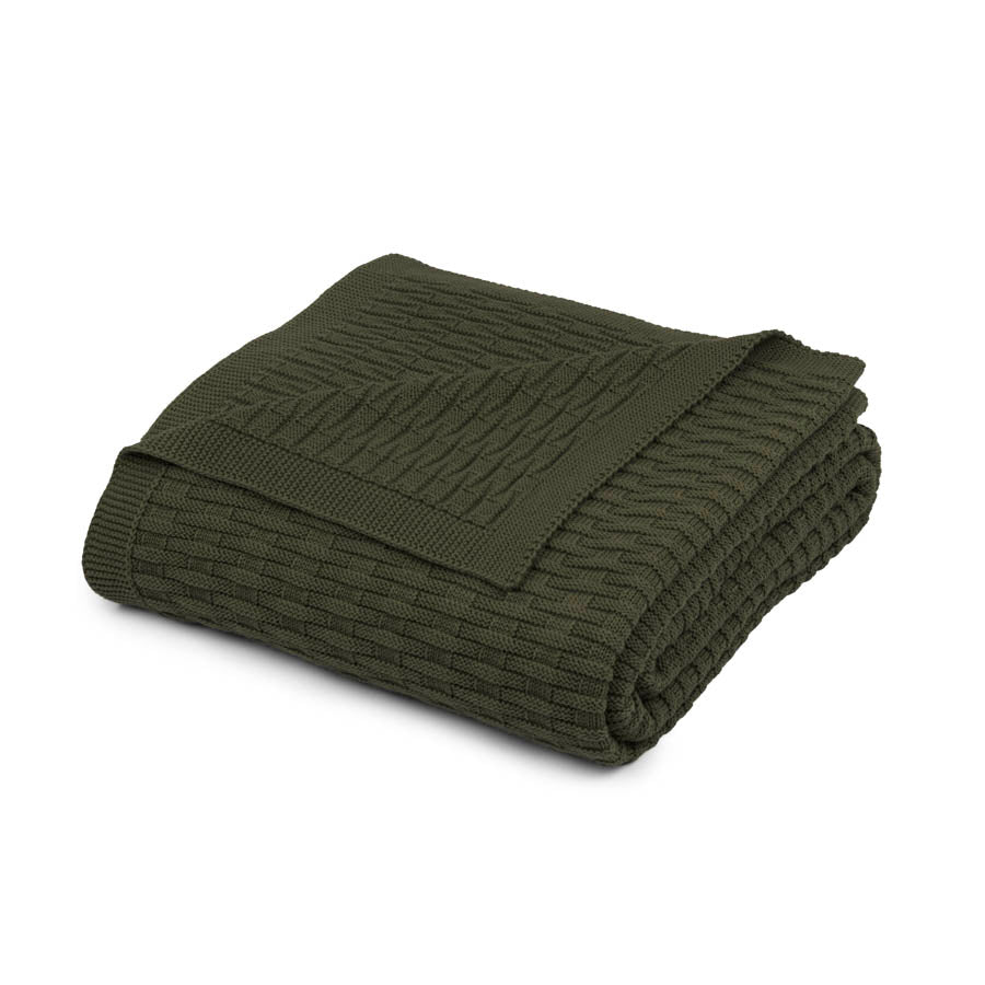 Jacquard knitted blanket
