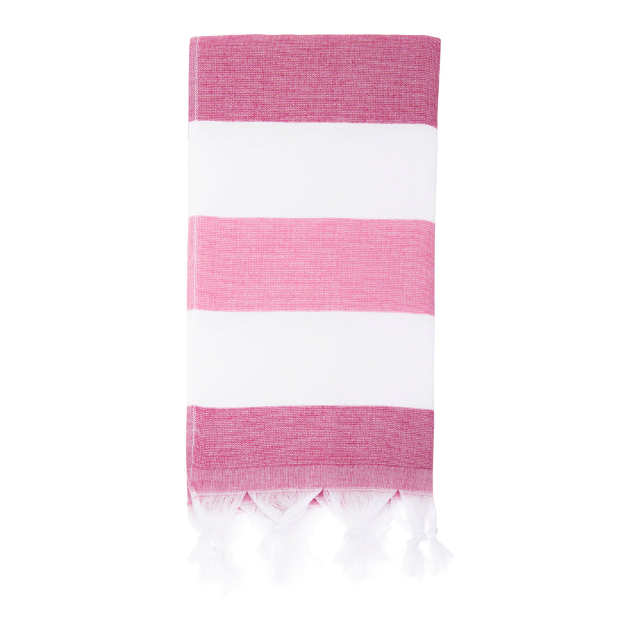 Hamam terry towel reversible block stripe